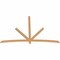 Ekena Millwork Alberta Smooth Timber Gable Bracket, Western Red Cedar, 96"W x 64"H x 1 1/2"D x 3 1/2"F, 16/12 Pitch GBW096X64X0204ALB00SWR - alternate 4